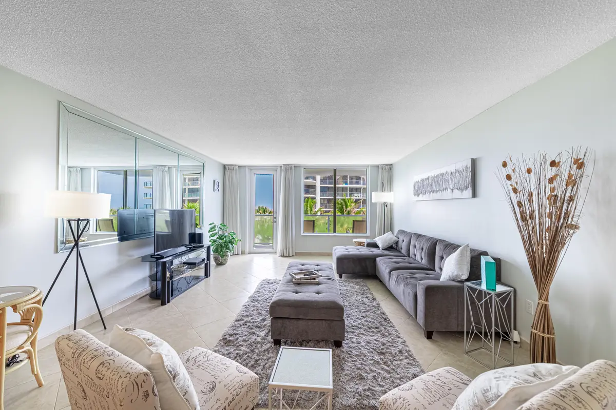 Living Room at 3450 S Ocean Boulevard 401, Palm Beach