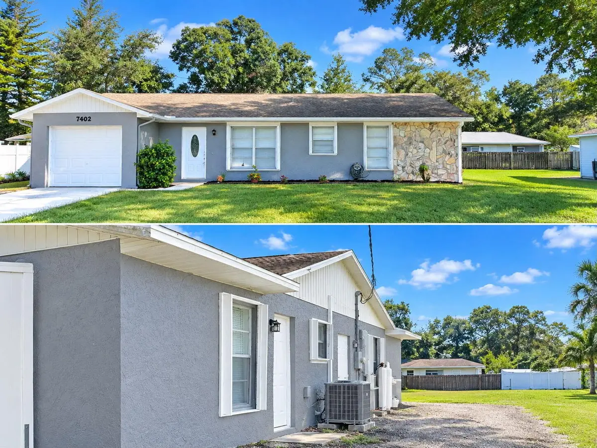 Front & Back of Home at 7402 LAKELAND Boulevard, Fort Pierce