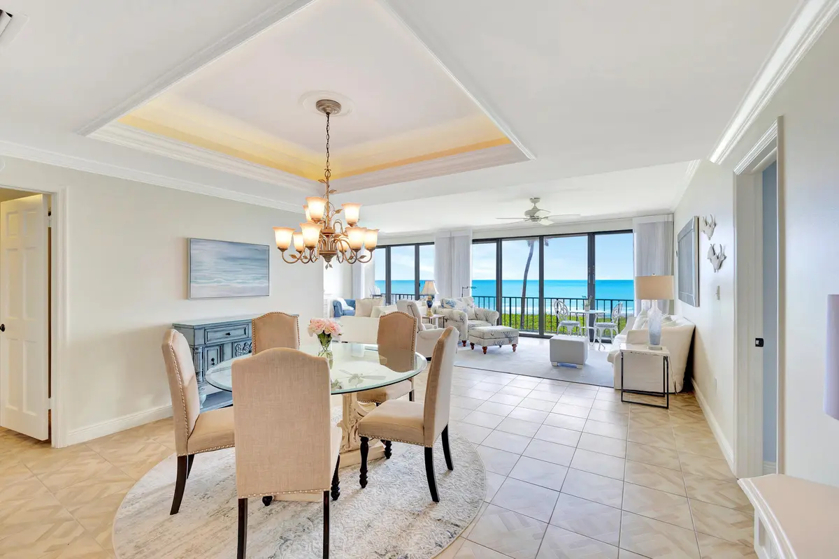 Dining Room & Living Room at 70 CELESTIAL Way 203, Juno Beach