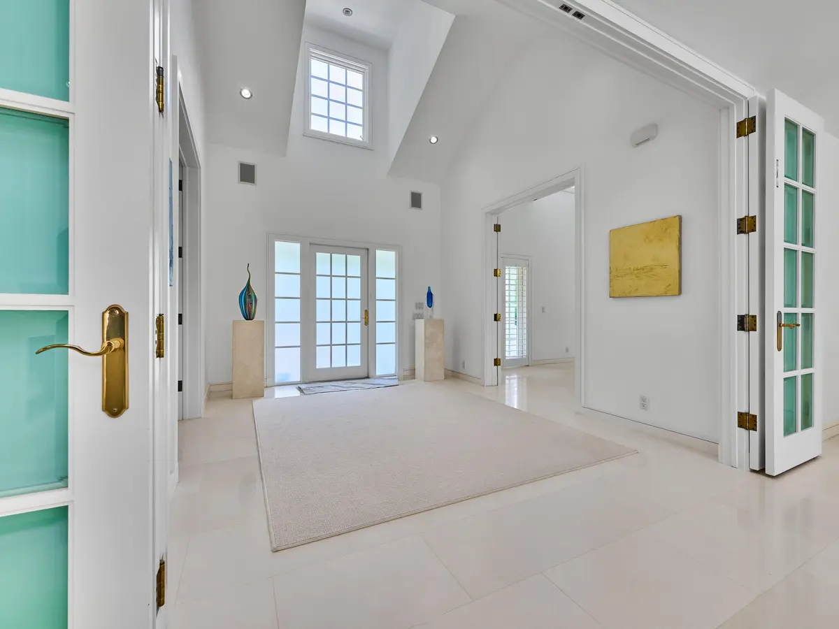 Dramatic Two-Story Entry at 222 Monterey Road, Palm Beach