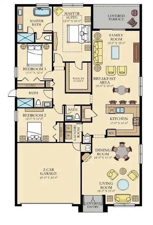 1804 berk floor plan at 1804 BERKSHIRE Circle, Vero Beach