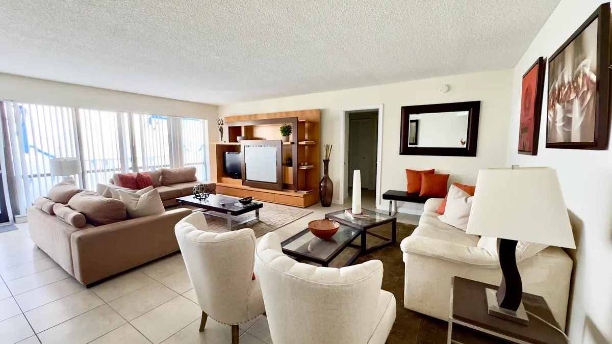 Living Room at 5100 N OCEAN Boulevard 1012, Lauderdale-By-The-Sea
