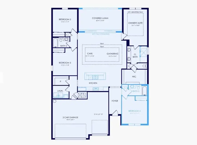 Ashby 9 Floorplan at 1403 Red Tree Lane Ashby 009, Vero Beach