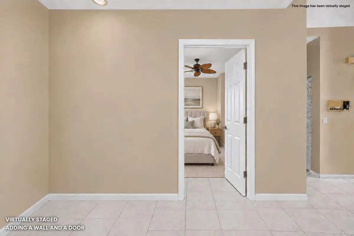 Add a wall and door at 8908 Shoal Creek Lane, Boynton Beach