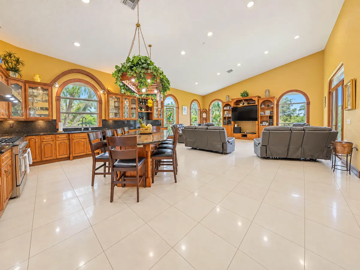 Family Room and Kitchen at 14630 LURAY Road, Southwest Ranches