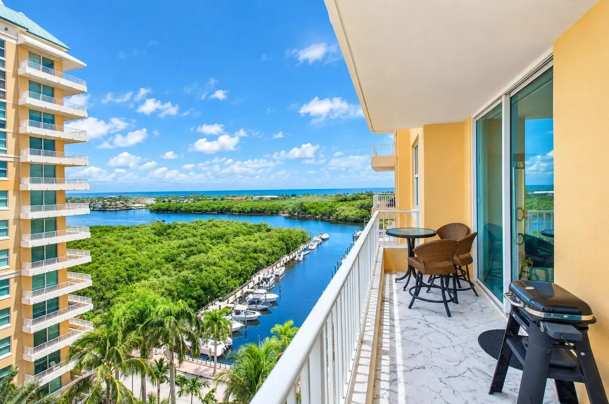 Patio with waterviews at 625 Casa Loma Boulevard 1003, Boynton Beach