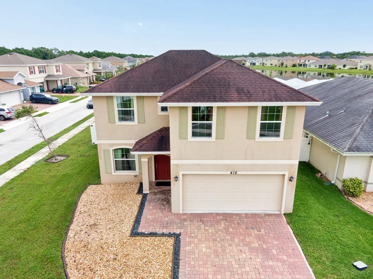 Front Elevation at 416 Seafoam Circle, Fort Pierce