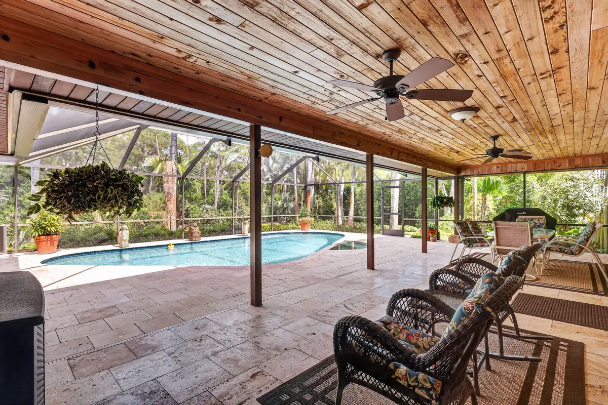 Large covered patio area. at 5673 SE Lamay Drive, Stuart