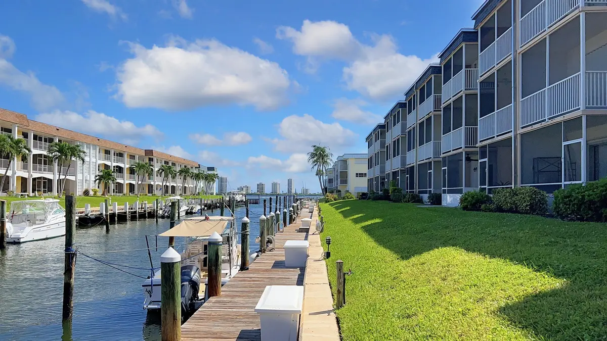 Canal Looking East at 111 Doolen Court 110, North Palm Beach