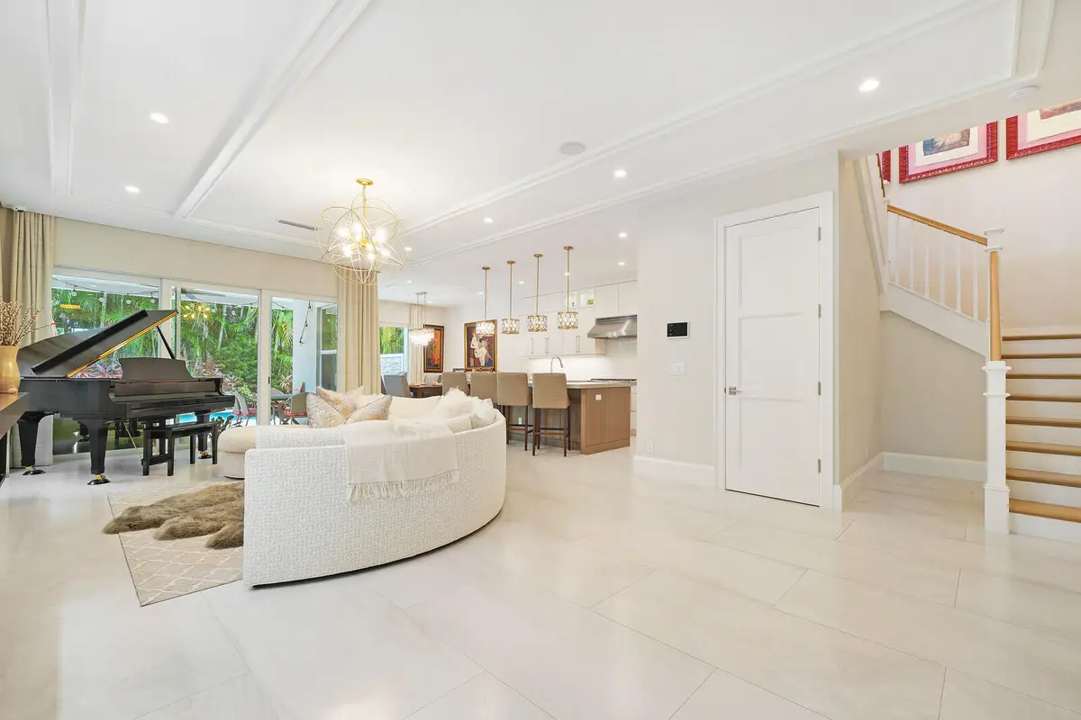 Living Room at 436 NE WAVECREST Way, Boca Raton