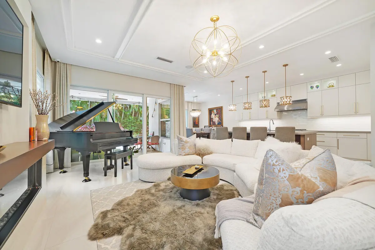 Living Room at 436 NE WAVECREST Way, Boca Raton