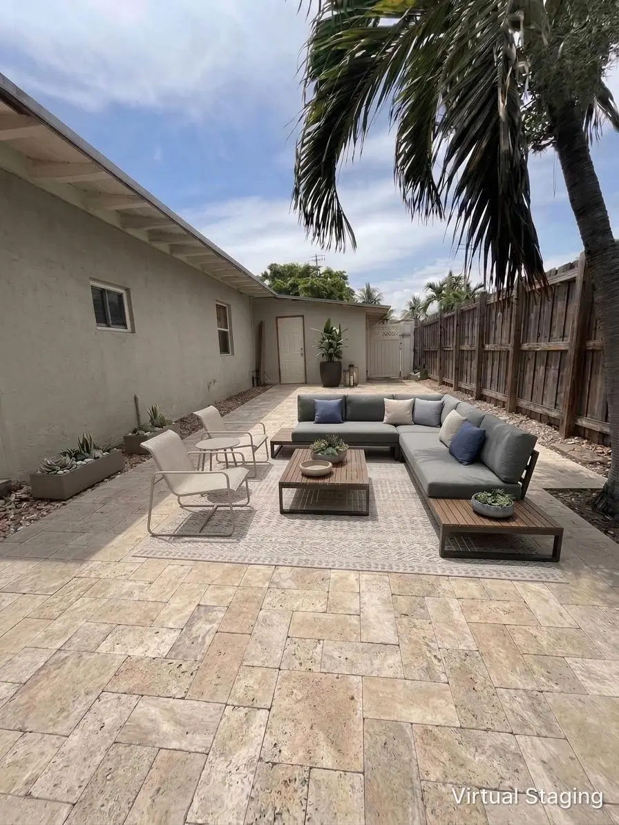 406 NE 18th Ave side yard virtually stag at 406 NE 18TH Avenue, Pompano Beach