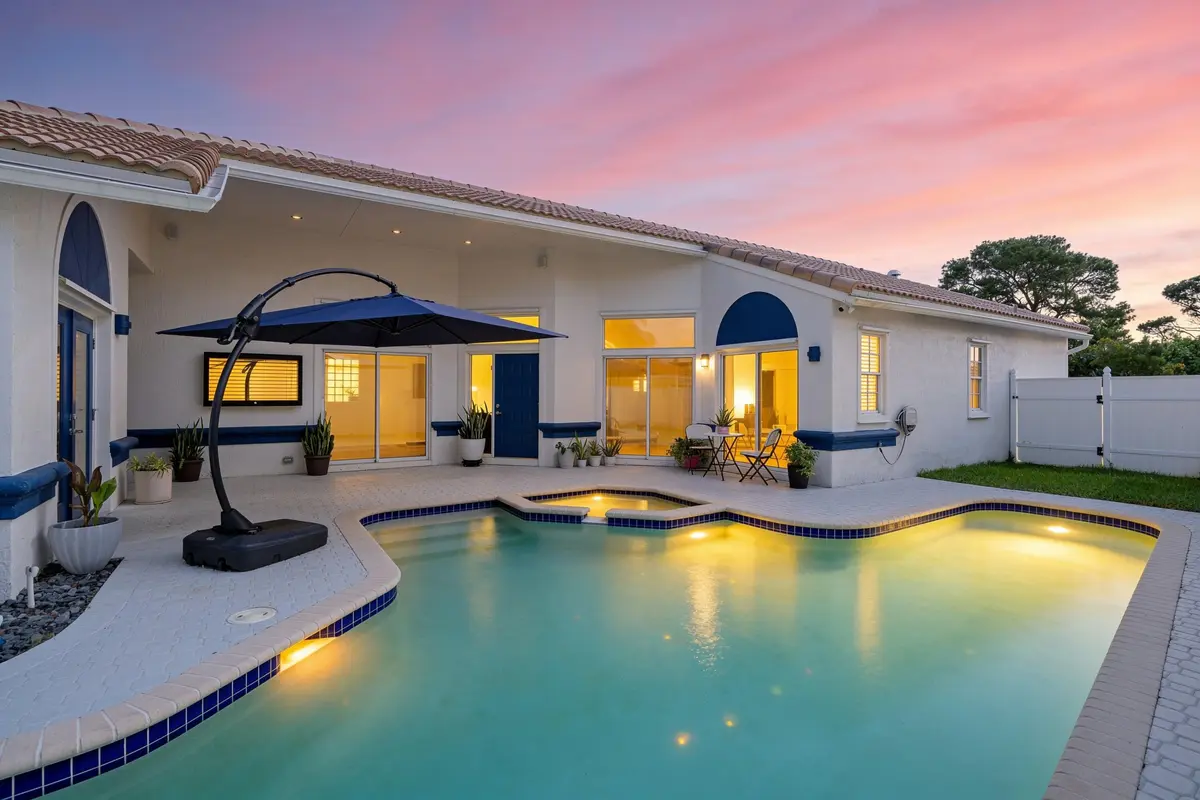 Twilight at 7140 NW TURTLE Walk, Boca Raton
