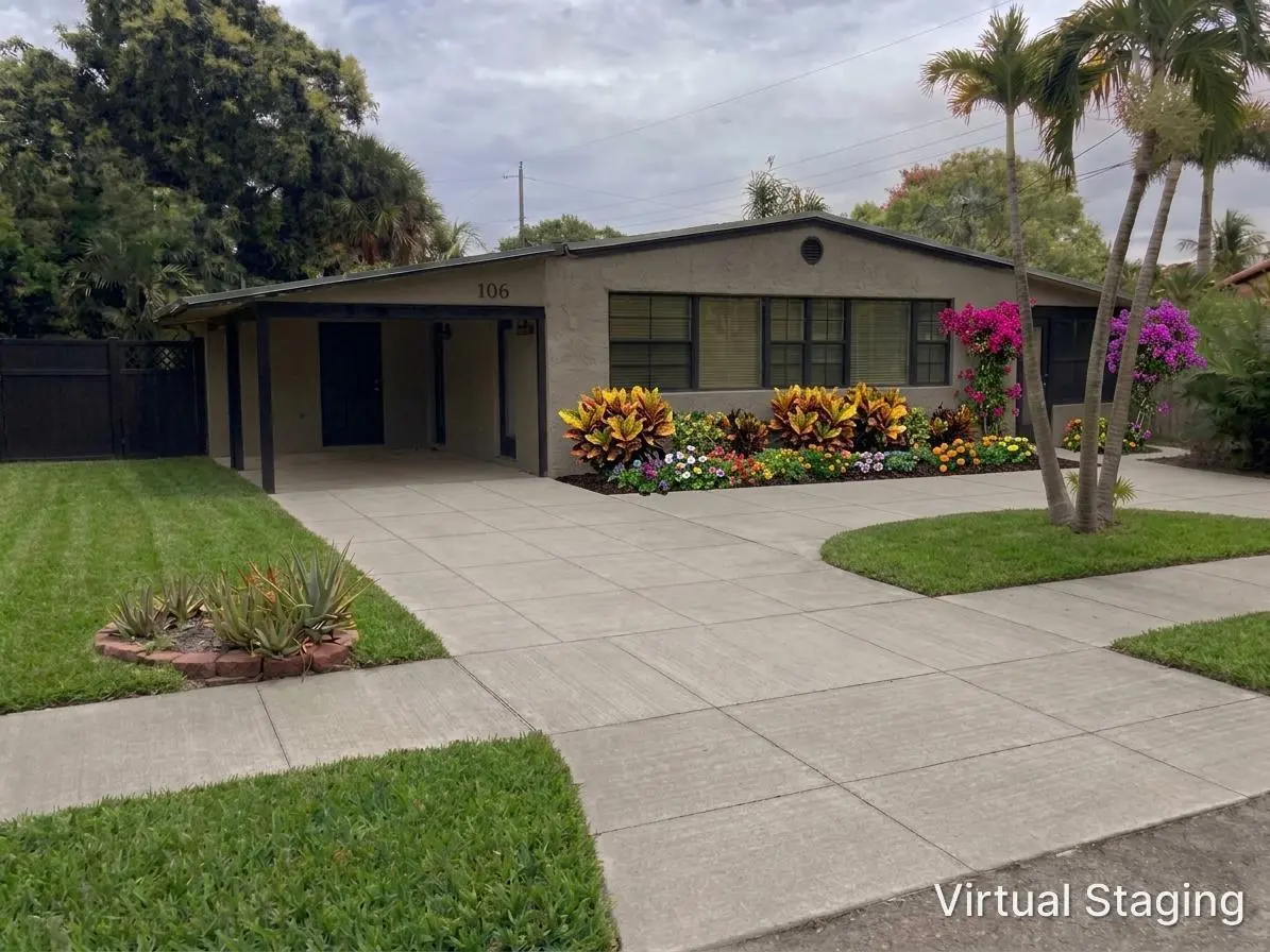 406 NE 18th Ave elevation virtually stag at 406 NE 18TH Avenue, Pompano Beach