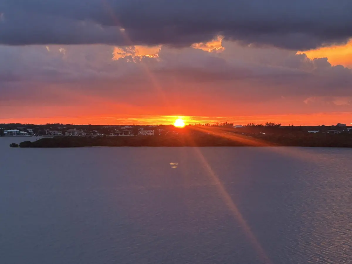 August 2026 Sunset, taken by owner at 5480 N Ocean Drive B7c, Singer Island