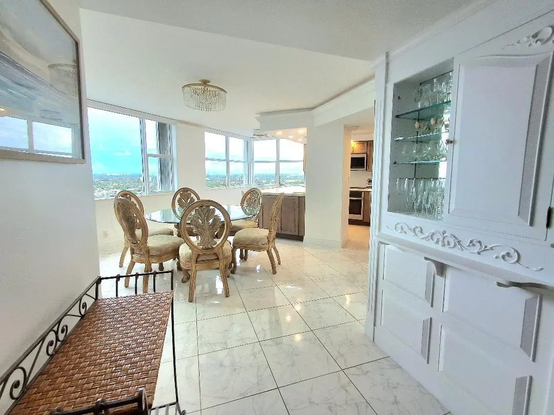 Claridge 1808 dining area at 1340 S Ocean Boulevard 1808, Pompano Beach