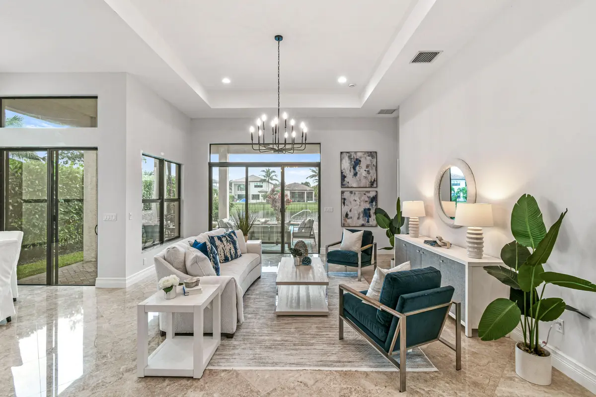 Living Room at 9512 Eden Roc Court, Delray Beach
