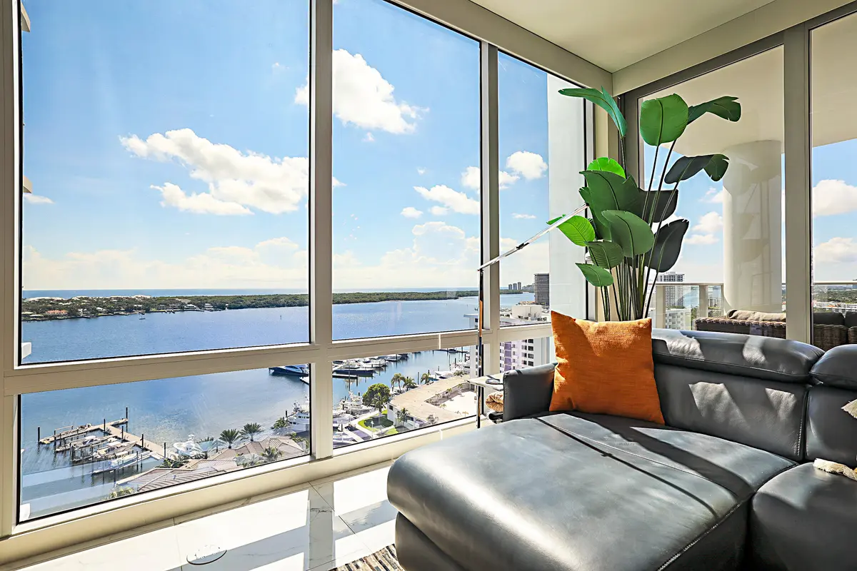 Living Room at 2 Water Club Way 1604, North Palm Beach