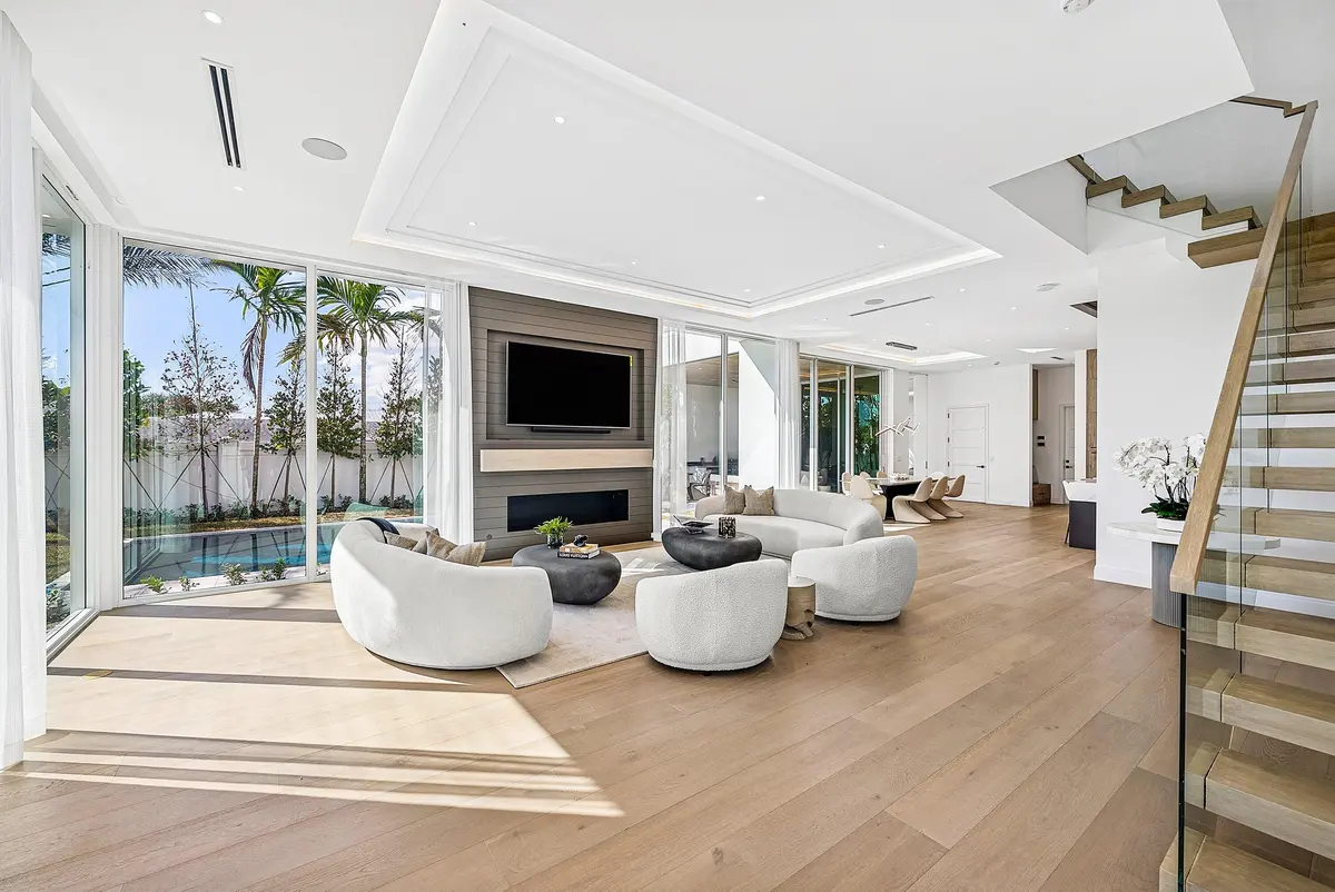Living room at 330 Grove Place, Delray Beach