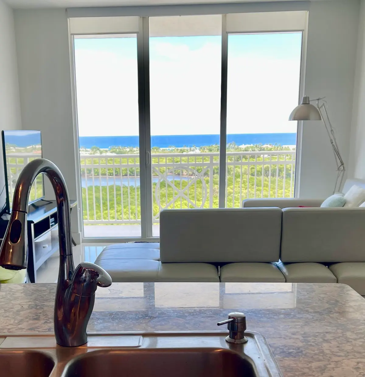 View from kitchen at 350 N Federal Highway 1206, Boynton Beach