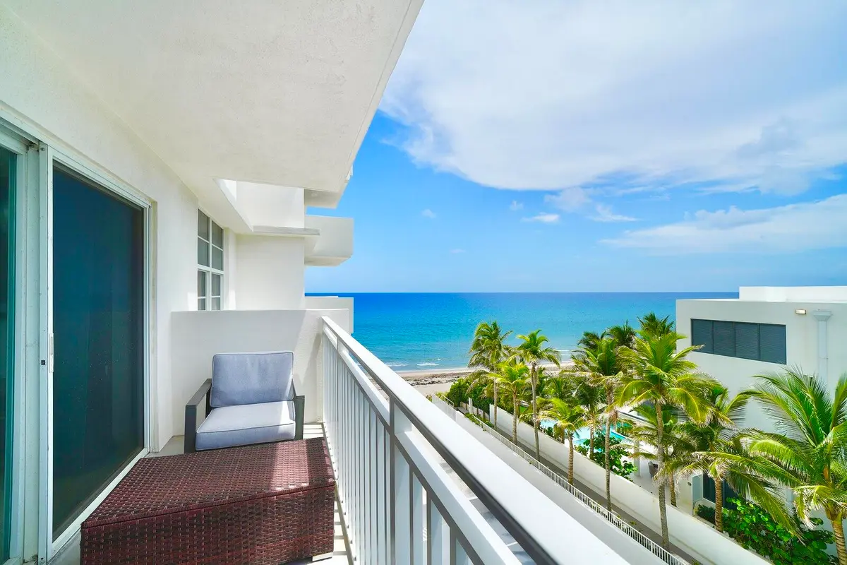 BALCONY/VIEW at 4511 S OCEAN Boulevard 503, Highland Beach