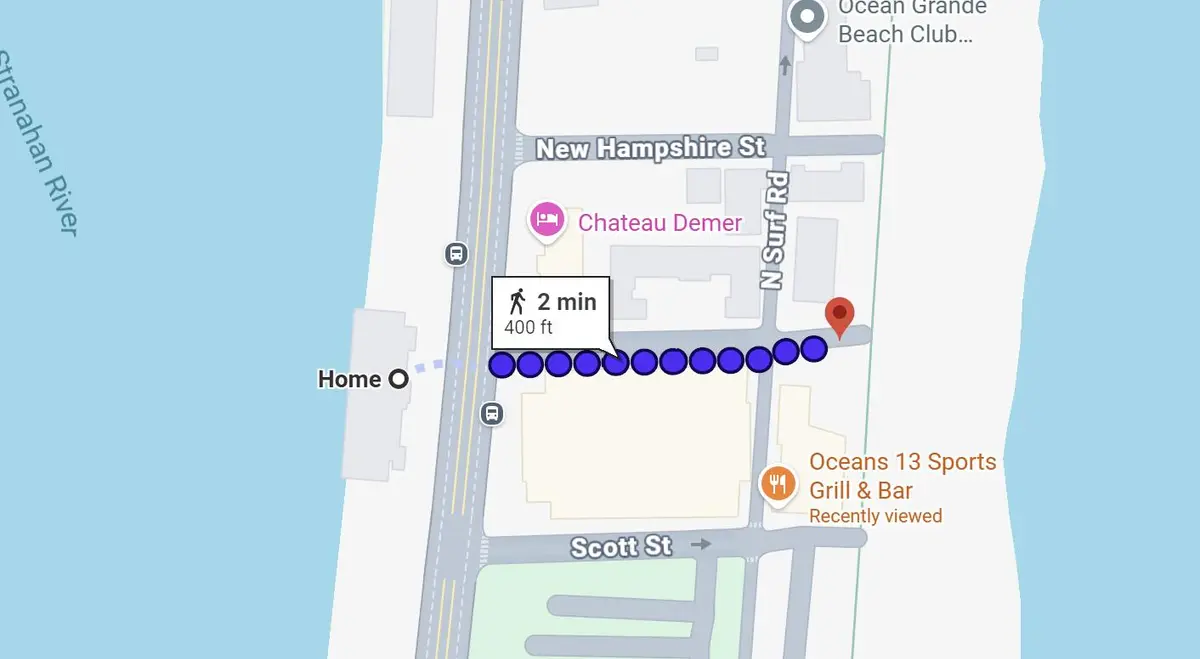 400feet beach at 3200 N OCEAN Drive 206, Hollywood