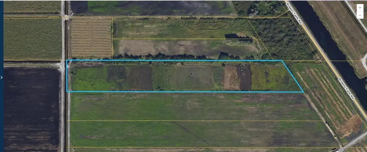01-Browns-Farm-Rd-Aerial-Parcel-Outline at 0 BROWNS FARM Road, Belle Glade