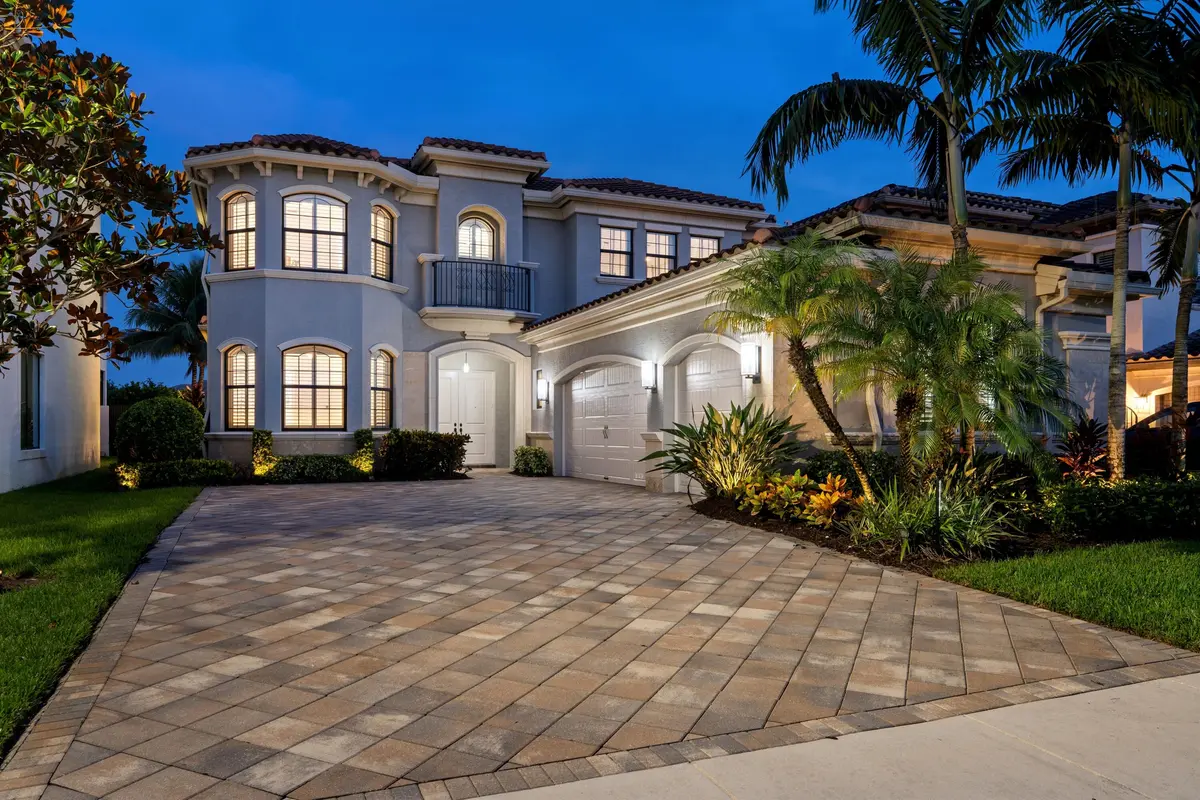 FRONT_ANGLE_RIGHT_SUNSET at 9889 Bozzano Drive, Delray Beach