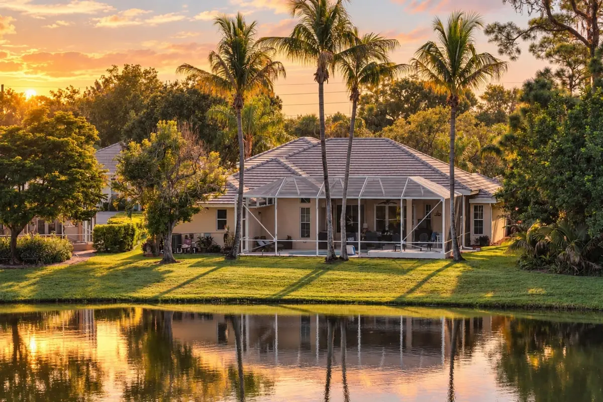 Back of home at 1155 BUCKHEAD Drive, Vero Beach
