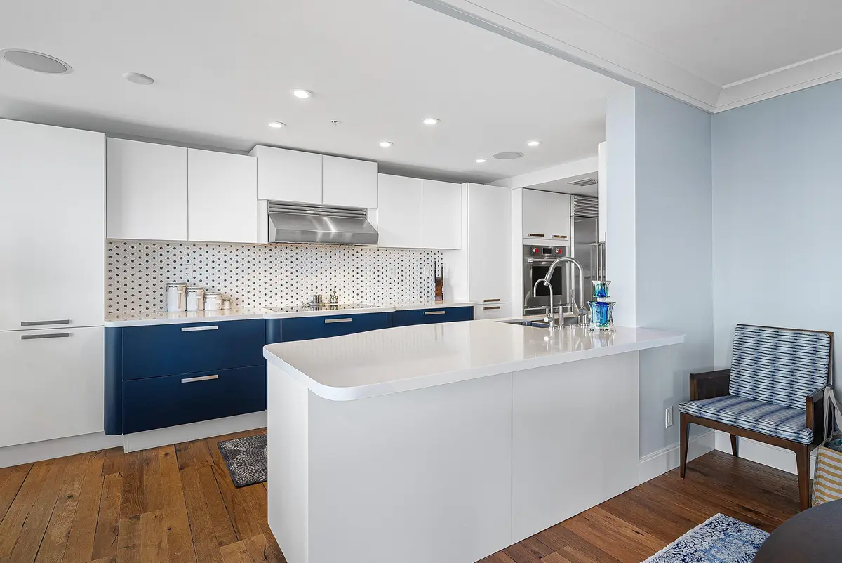 Kitchen at 350 S Ocean Boulevard 6C, Boca Raton