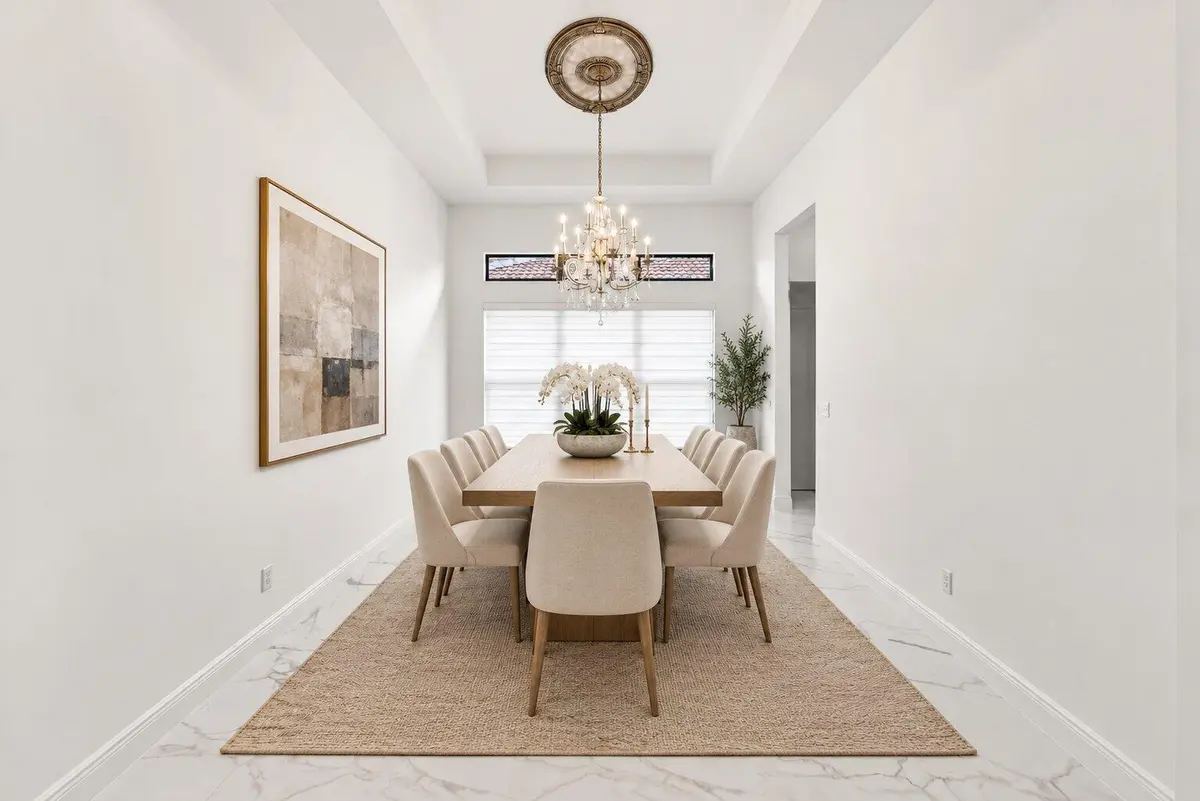 Dining Staged at 9264 Porto Way, Parkland
