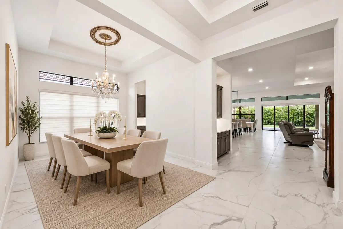 Dining Staged at 9264 Porto Way, Parkland