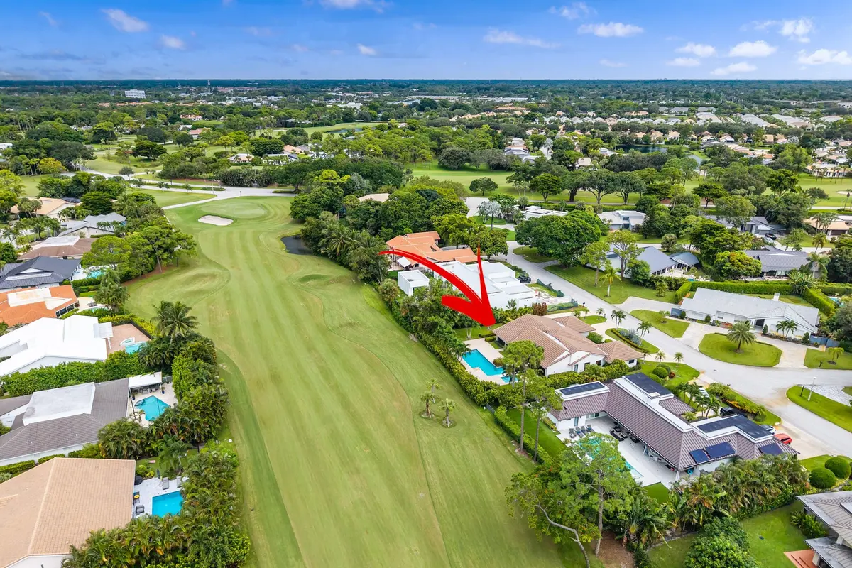 Aerial View at 4668 Wildewood Drive, Delray Beach