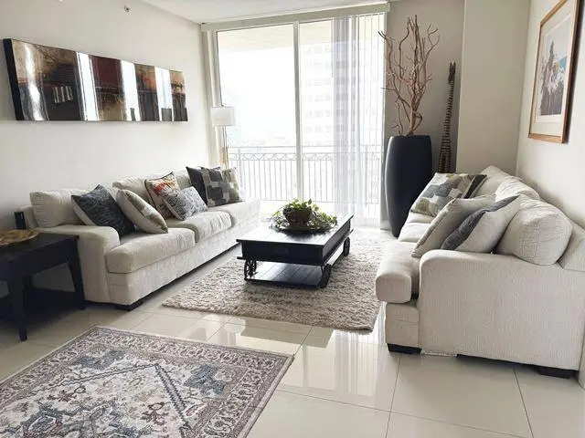 Living Room at 550 OKEECHOBEE Boulevard 1008, West Palm Beach