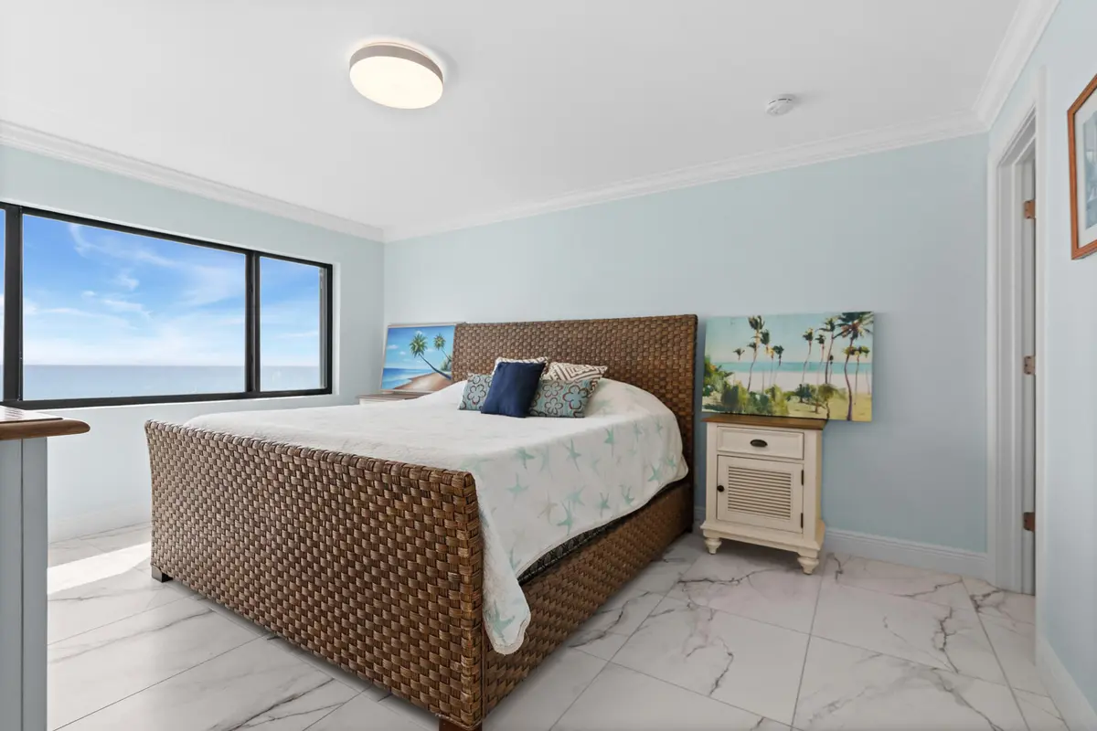 Master Bedroom at 10102 S Ocean Drive 705A, Jensen Beach