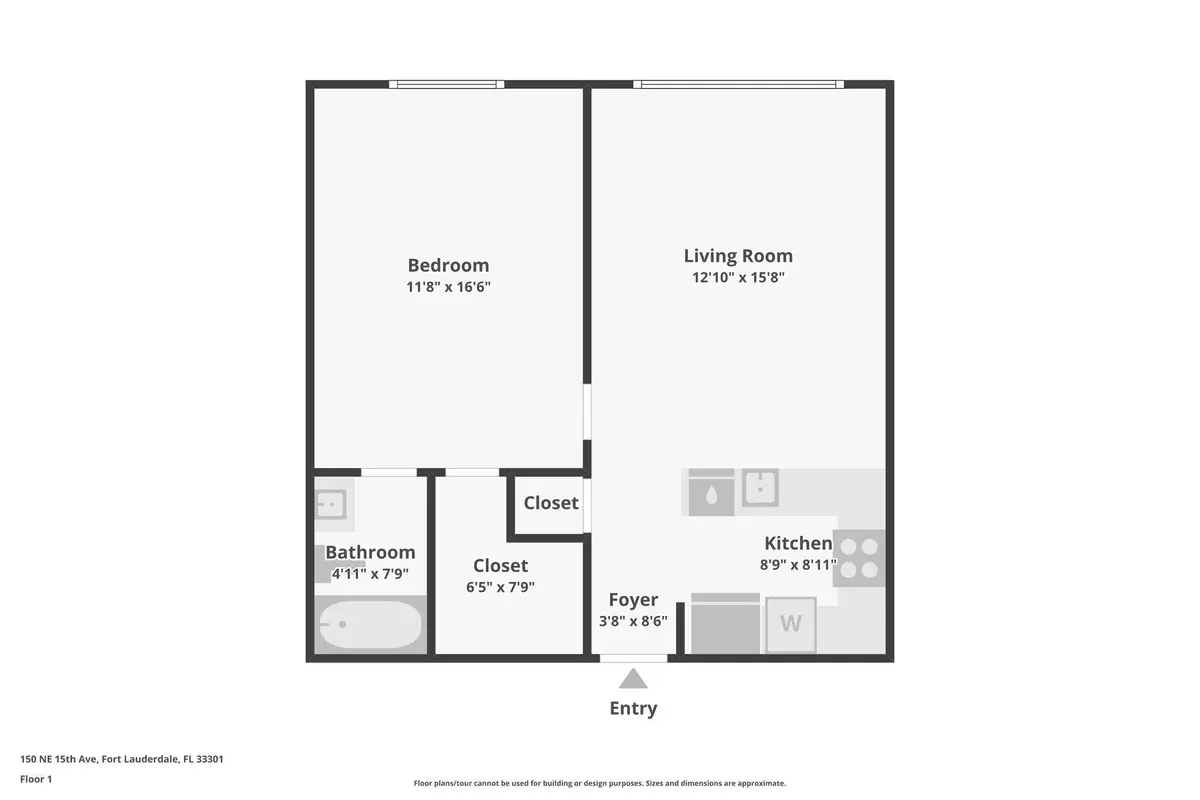 Floorplan at 150 NE 15TH Avenue 138, Fort Lauderdale
