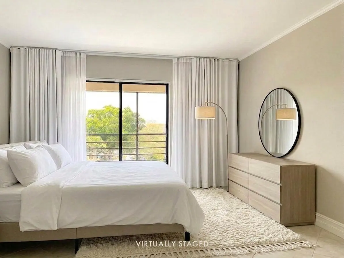 Virtual Staging - Bedroom at 2306 S Cypress Bend Drive 420, Pompano Beach