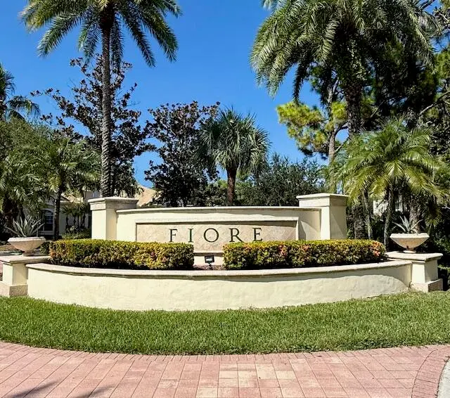 Fiore sign entrance at 8201 Myrtlewood Circle 201, Palm Beach Gardens