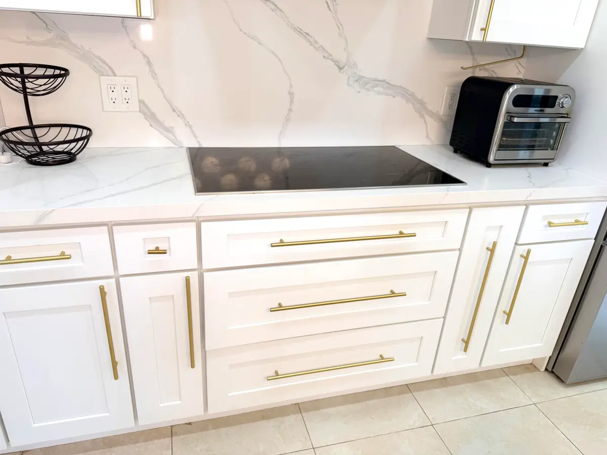 Stove Area/Counter at 12390 BONEVENTURE Drive, Boynton Beach