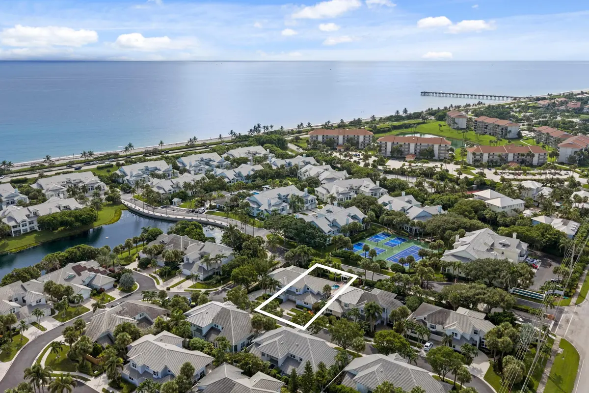 Just down the path from Jupiter Beach at 3071 Mainsail Circle, Jupiter