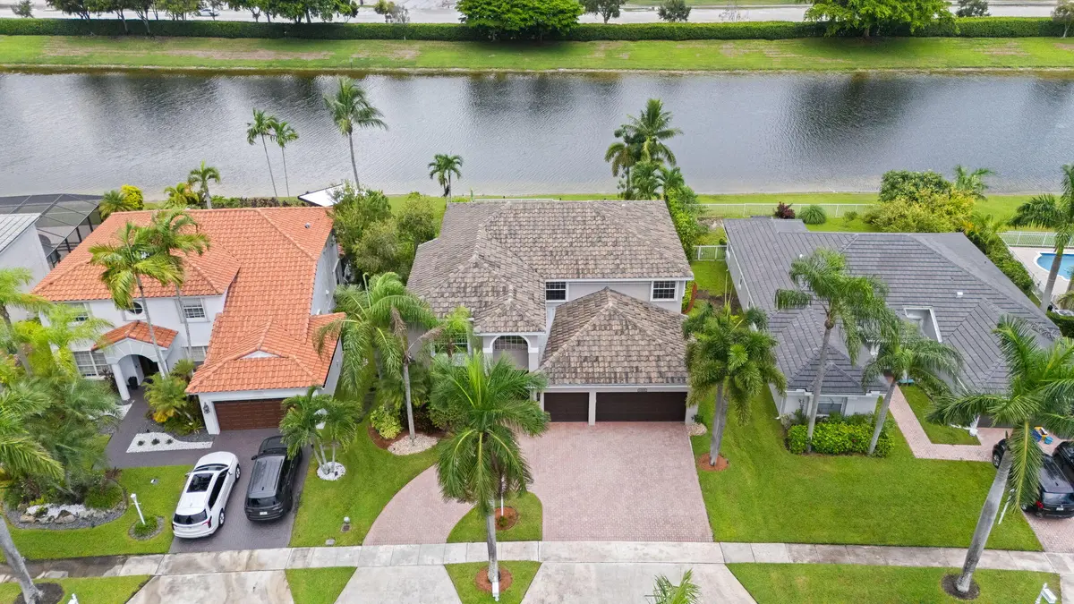Aerial Front of House at 12621 YARDLEY Drive, Boca Raton