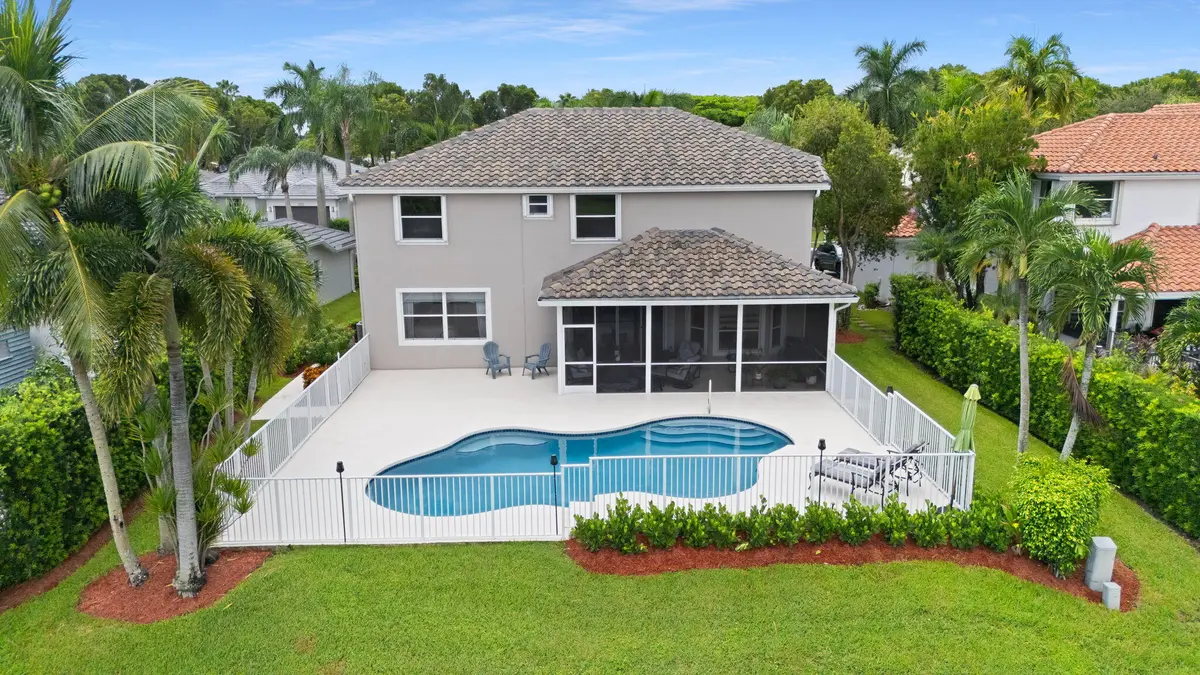 Aerial Backyard at 12621 YARDLEY Drive, Boca Raton