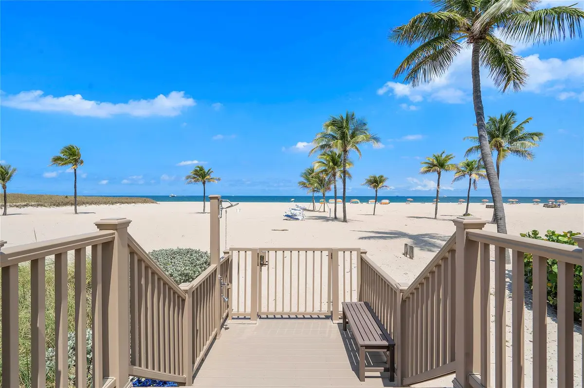 Private beach access at 1710 S OCEAN Lane 201, Fort Lauderdale