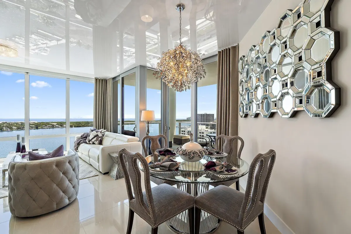 Dining Area at 2 WATER CLUB Way 1603, North Palm Beach