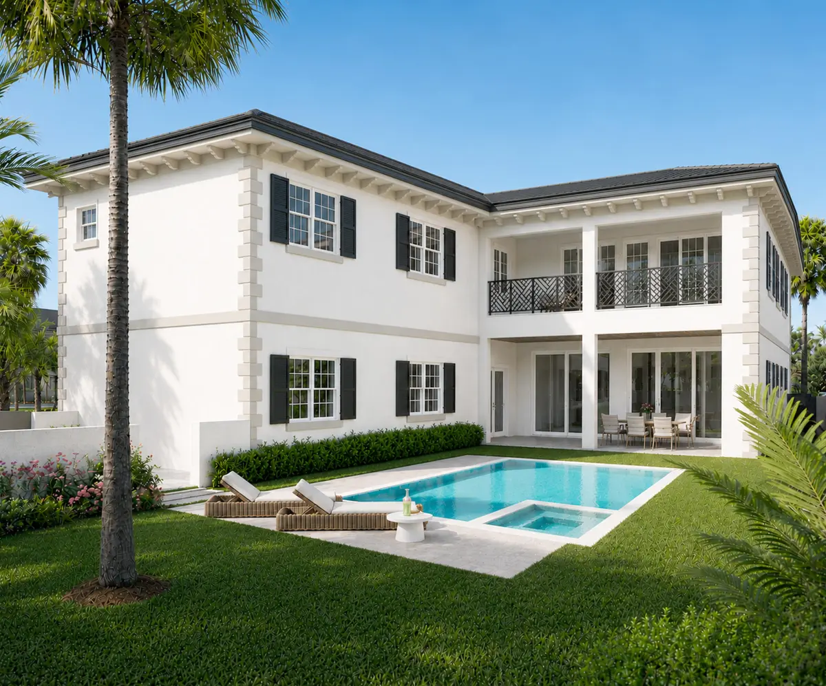 Backyard at 258 Bloomfield Drive, West Palm Beach