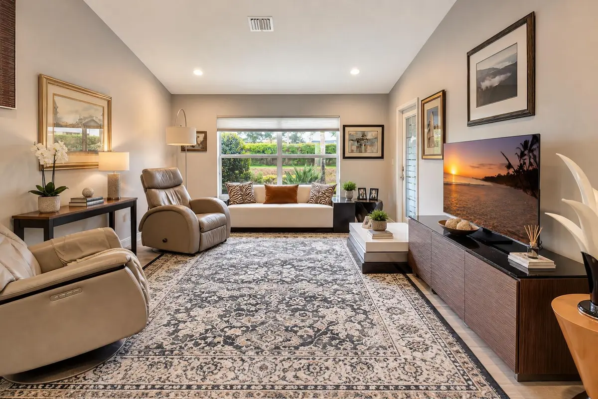 Living Room at 6078 Lake Hibiscus Drive, Delray Beach