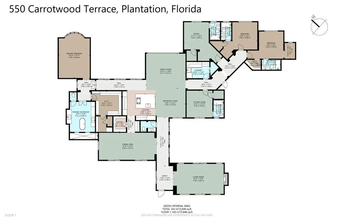Photo 3 at 550 CARROTWOOD Terrace, Plantation