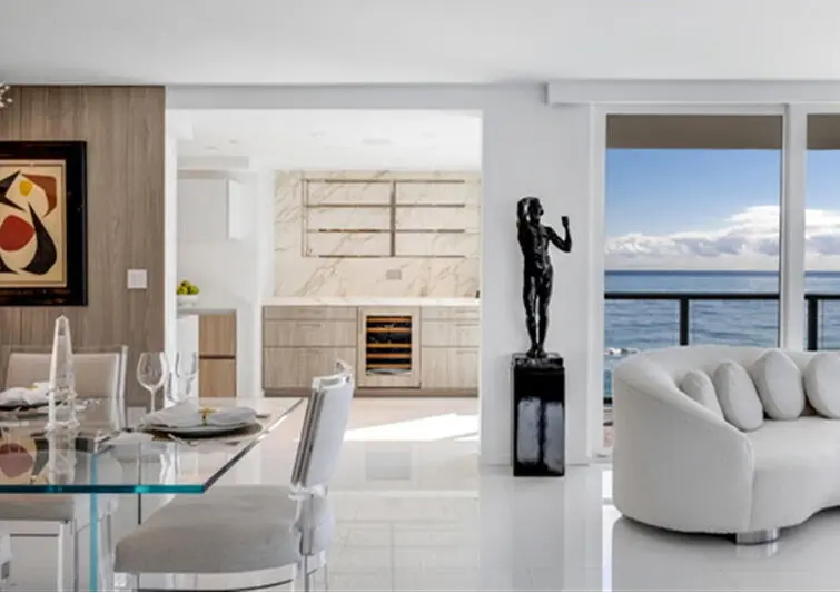 LIVING_DINING_STRAIGHT_EB at 3440 S OCEAN Boulevard 708S, Palm Beach
