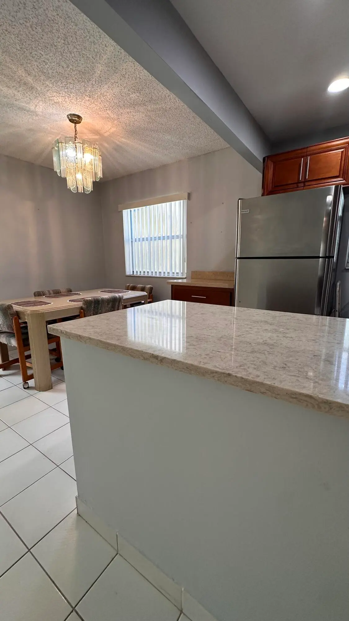 Kitchen Island at 104 SAXONY C, Delray Beach