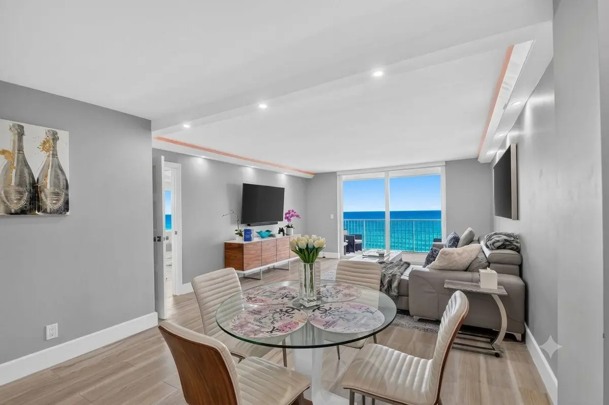 Dining-Living-Ocean View at 3580 S OCEAN Boulevard 4F, South Palm Beach